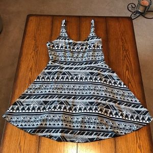 PINK Aztec skater dress